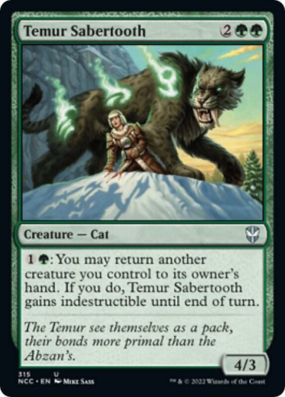 Temur Sabertooth [Streets of New Capenna Commander]