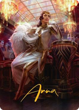 Elspeth Resplendent 1 Art Card (Gold-Stamped Signature) [Streets of New Capenna Art Series]