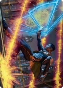 Wingshield Agent Art Card [Streets of New Capenna Art Series]
