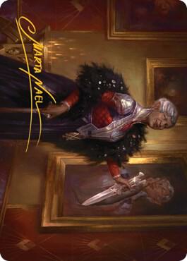 Evelyn, the Covetous Art Card (Gold-Stamped Signature) [Streets of New Capenna Art Series]