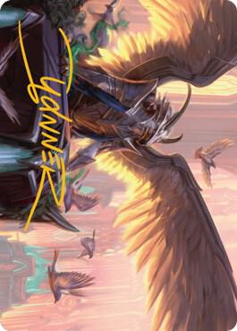 Falco Spara, Pactweaver 1 Art Card (Gold-Stamped Signature) [Streets of New Capenna Art Series]