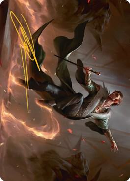 Fleetfoot Dancer Art Card (Gold-Stamped Signature) [Streets of New Capenna Art Series]