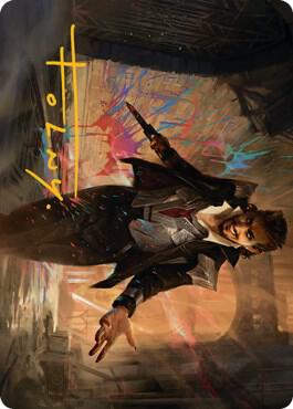 Anhelo, the Painter Art Card (Gold-Stamped Signature) [Streets of New Capenna Art Series]