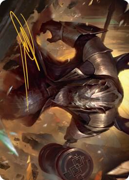 Perrie, the Pulverizer Art Card (Gold-Stamped Signature) [Streets of New Capenna Art Series]