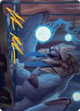 Tivit, Seller of Secrets Art Card (Gold-Stamped Signature) [Streets of New Capenna Art Series]