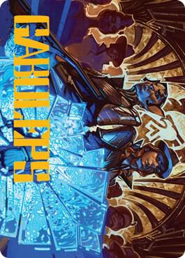 Contractual Safeguard Art Card (Gold-Stamped Signature) [Streets of New Capenna Art Series]