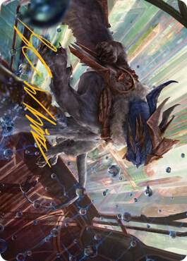 Change of Plans Art Card (Gold-Stamped Signature) [Streets of New Capenna Art Series]