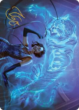 Extravagant Replication Art Card (Gold-Stamped Signature) [Streets of New Capenna Art Series]