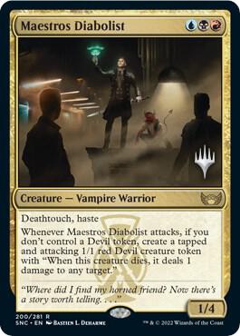 Maestros Diabolist (Promo Pack) [Streets of New Capenna Promos]