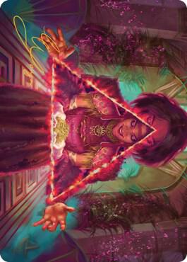 Seize the Spotlight Art Card (Gold-Stamped Signature) [Streets of New Capenna Art Series]