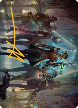 Family's Favor Art Card (Gold-Stamped Signature) [Streets of New Capenna Art Series]
