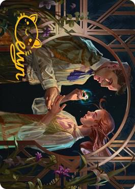 Prosperous Partnership Art Card (Gold-Stamped Signature) [Streets of New Capenna Art Series]