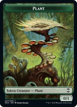 Plant // Beast Double-Sided Token [Streets of New Capenna Commander Tokens]