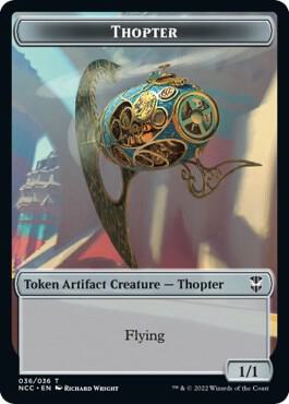 Thopter // Treasure (013) Double-Sided Token [Streets of New Capenna Commander Tokens]