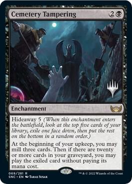 Cemetery Tampering (Promo Pack) [Streets of New Capenna Promos]