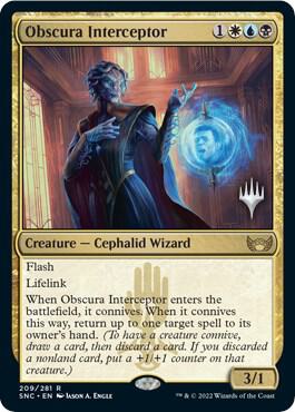 Obscura Interceptor (Promo Pack) [Streets of New Capenna Promos]