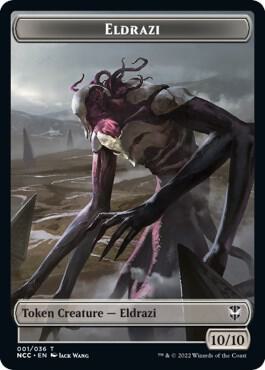 Eldrazi // Human Soldier Double-Sided Token [Streets of New Capenna Commander Tokens]