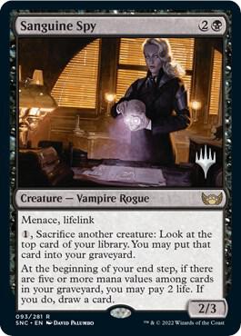 Sanguine Spy (Promo Pack) [Streets of New Capenna Promos]
