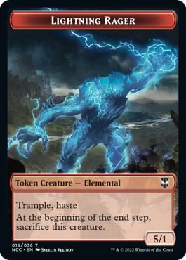 Lightning Rager // Rogue Double-Sided Token [Streets of New Capenna Commander Tokens]