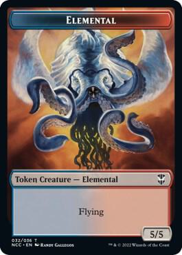 Elemental (032) // Rogue Double-Sided Token [Streets of New Capenna Commander Tokens]