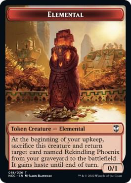 Elemental (018) // Copy Double-Sided Token [Streets of New Capenna Commander Tokens]