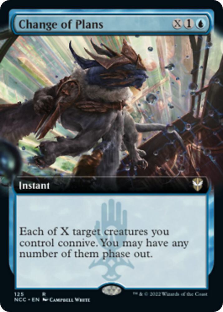 Change of Plans (Extended Art) [Streets of New Capenna Commander]