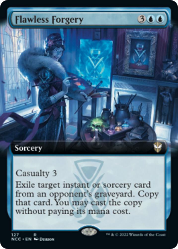 Flawless Forgery (Extended Art) [Streets of New Capenna Commander]