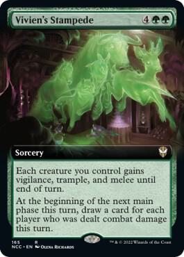 Vivien's Stampede (Extended Art) [Streets of New Capenna Commander]