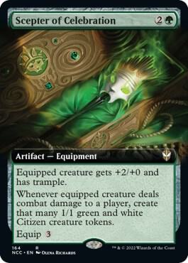 Scepter of Celebration (Extended Art) [Streets of New Capenna Commander]
