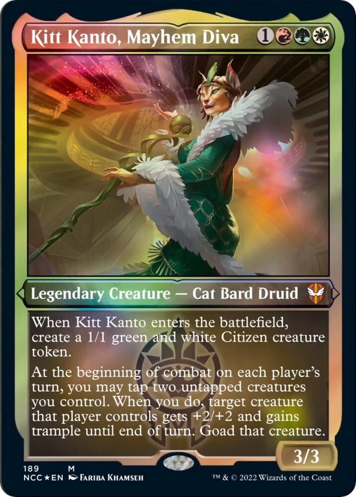 Kitt Kanto, Mayhem Diva (Display Commander) [Streets of New Capenna Commander]