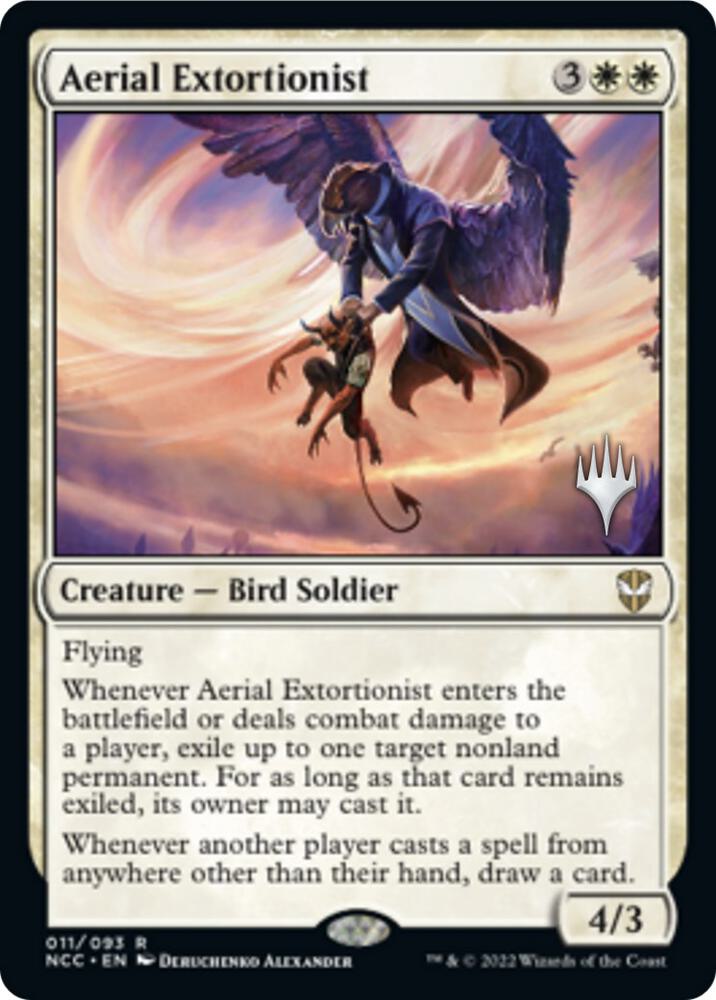Aerial Extortionist (Promo Pack) [Streets of New Capenna Commander Promos]