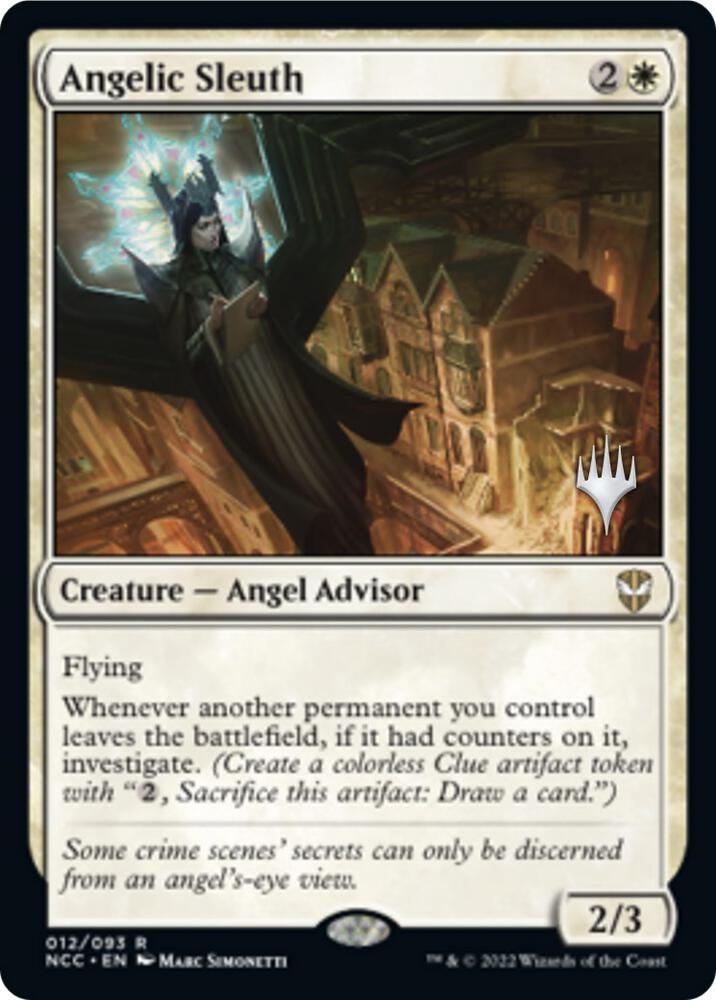 Angelic Sleuth (Promo Pack) [Streets of New Capenna Commander Promos]