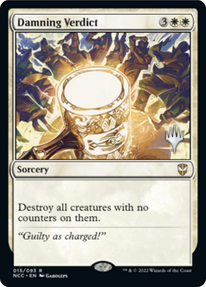 Damning Verdict (Promo Pack) [Streets of New Capenna Commander Promos]