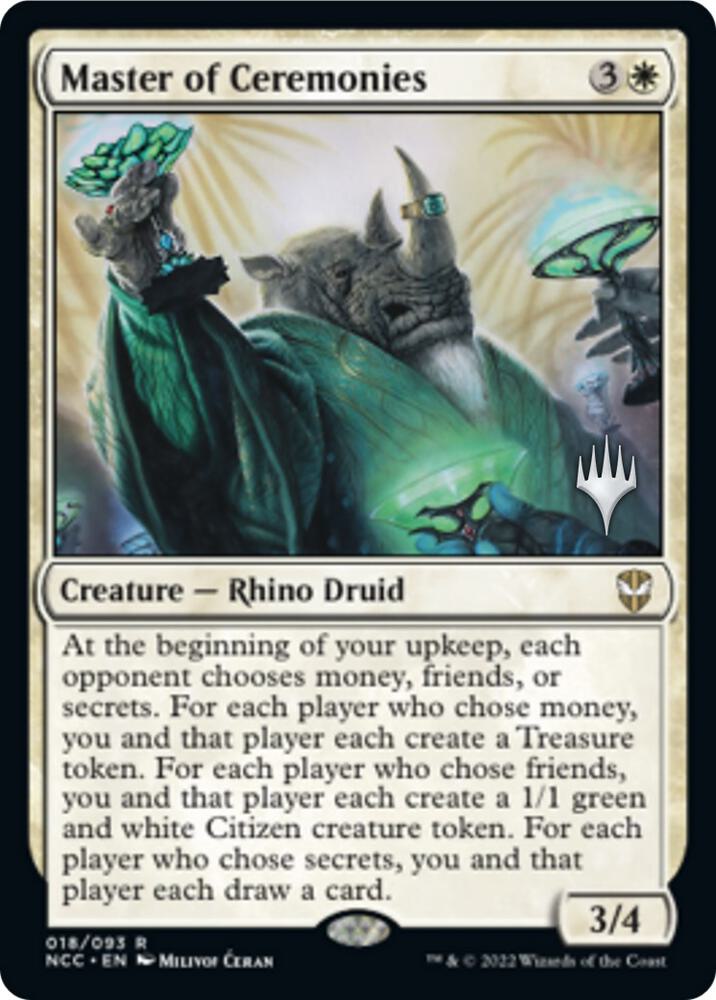 Master of Ceremonies (Promo Pack) [Streets of New Capenna Commander Promos]