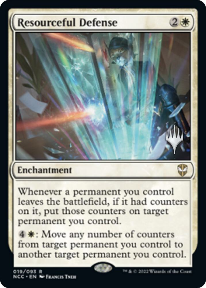 Resourceful Defense (Promo Pack) [Streets of New Capenna Commander Promos]