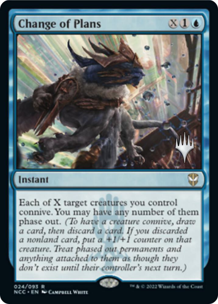 Change of Plans (Promo Pack) [Streets of New Capenna Commander Promos]