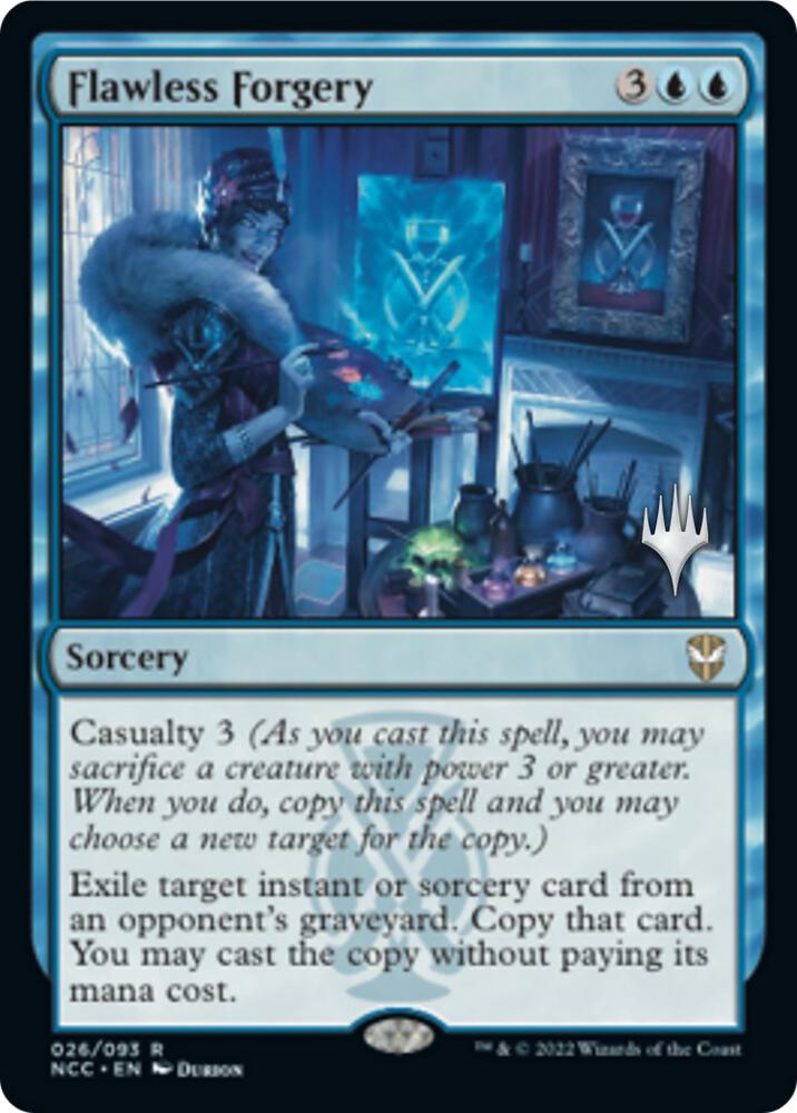Flawless Forgery (Promo Pack) [Streets of New Capenna Commander Promos]