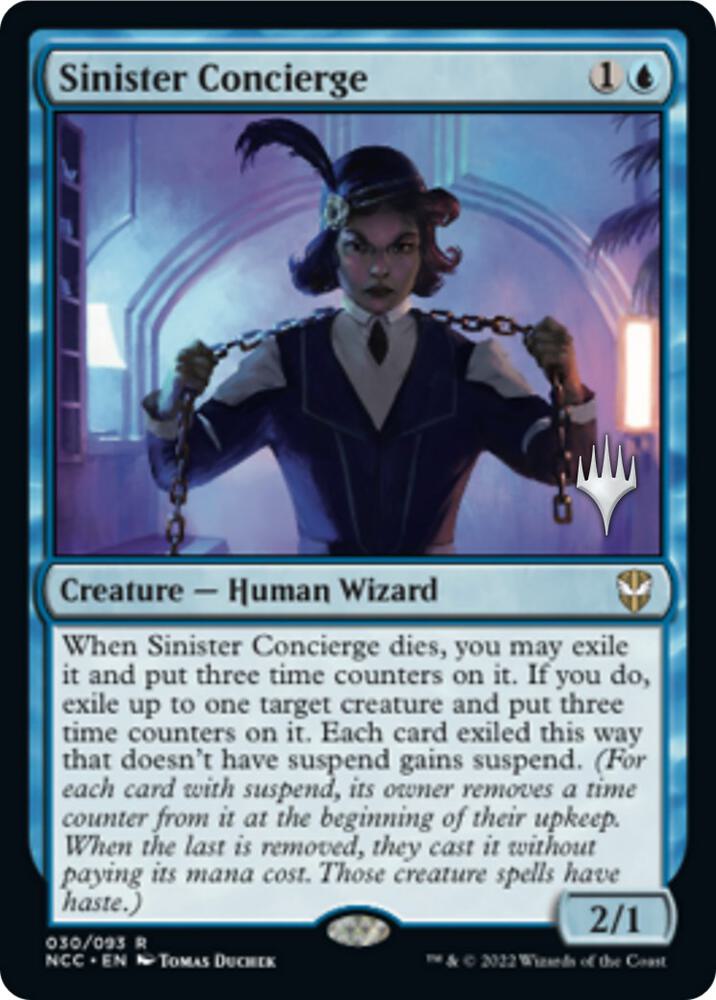Sinister Concierge (Promo Pack) [Streets of New Capenna Commander Promos]
