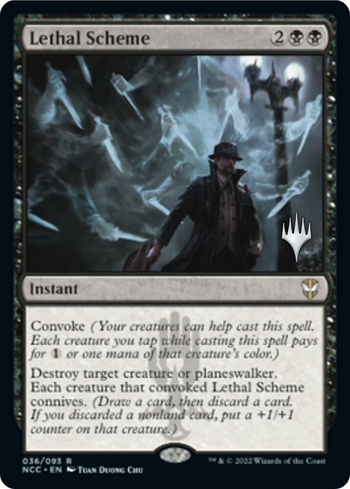 Lethal Scheme (Promo Pack) [Streets of New Capenna Commander Promos]