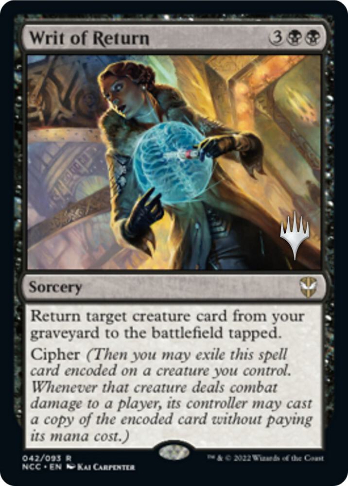 Writ of Return (Promo Pack) [Streets of New Capenna Commander Promos]