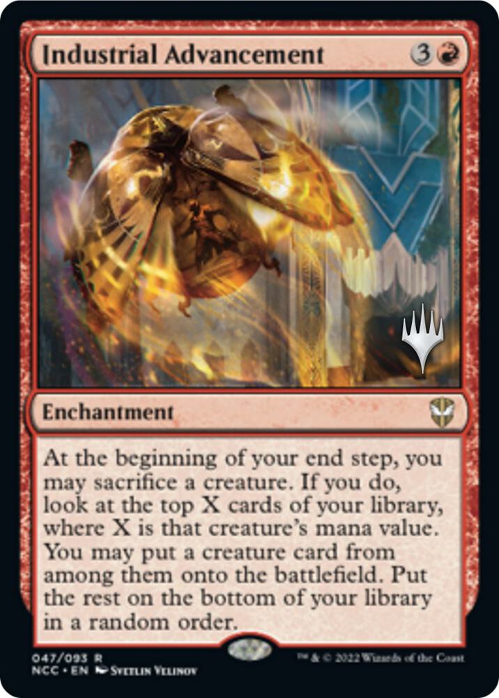 Industrial Advancement (Promo Pack) [Streets of New Capenna Commander Promos]