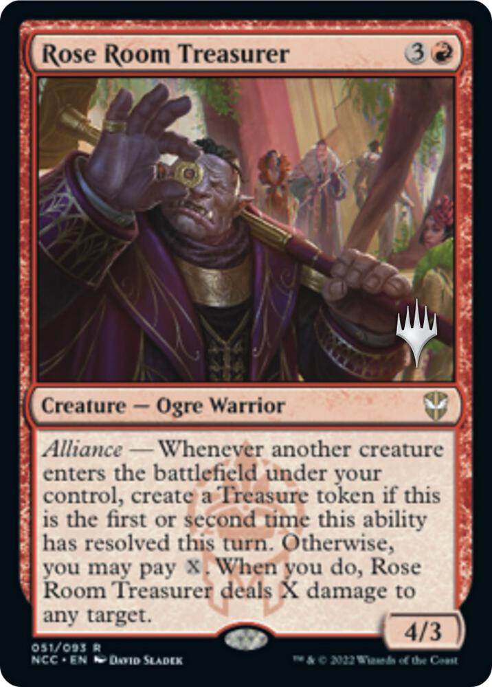 Rose Room Treasurer (Promo Pack) [Streets of New Capenna Commander Promos]