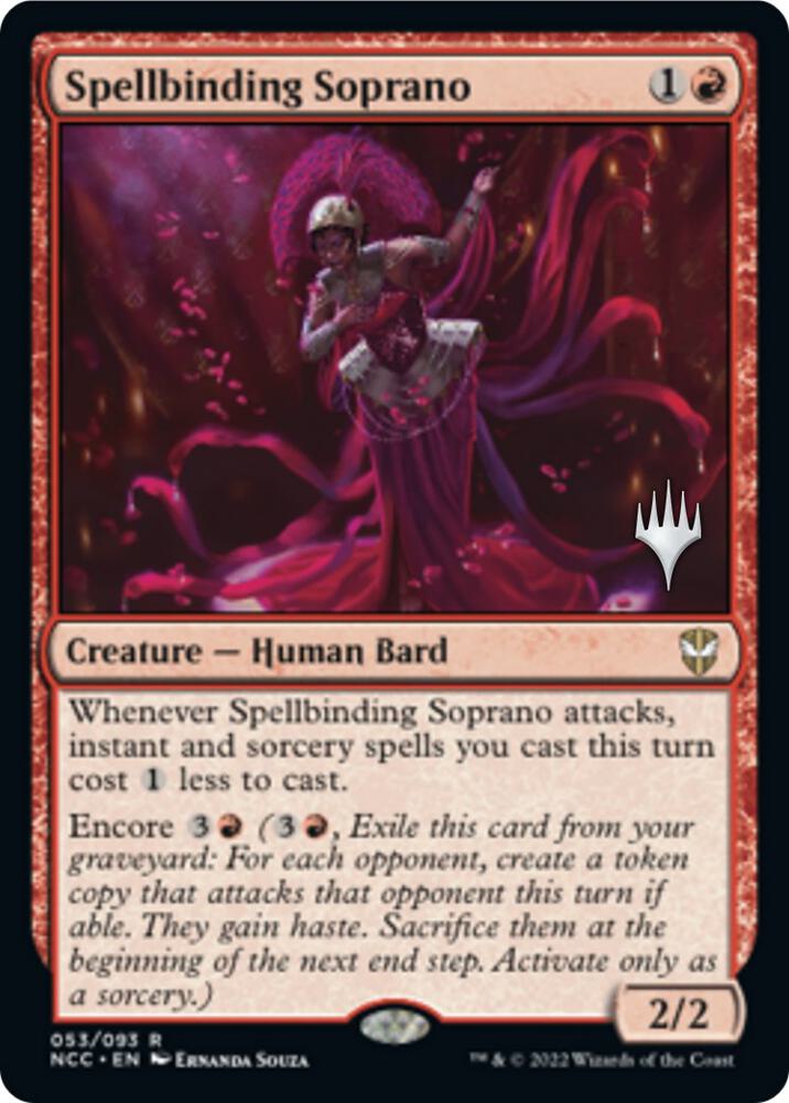 Spellbinding Soprano (Promo Pack) [Streets of New Capenna Commander Promos]
