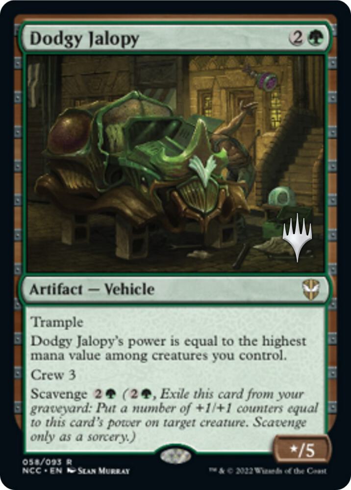 Dodgy Jalopy (Promo Pack) [Streets of New Capenna Commander Promos]