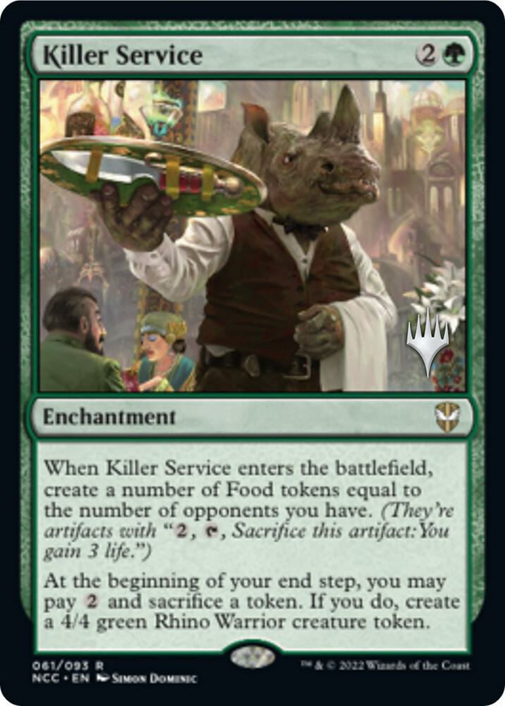 Killer Service (Promo Pack) [Streets of New Capenna Commander Promos]