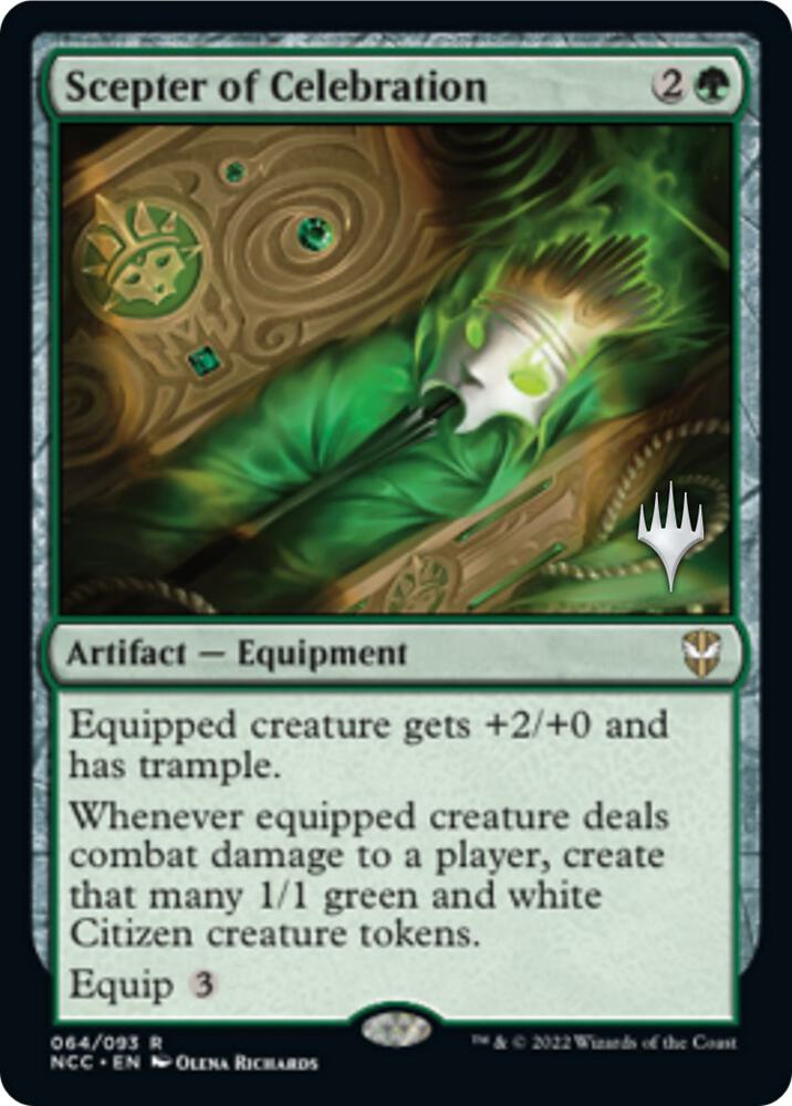 Scepter of Celebration (Promo Pack) [Streets of New Capenna Commander Promos]