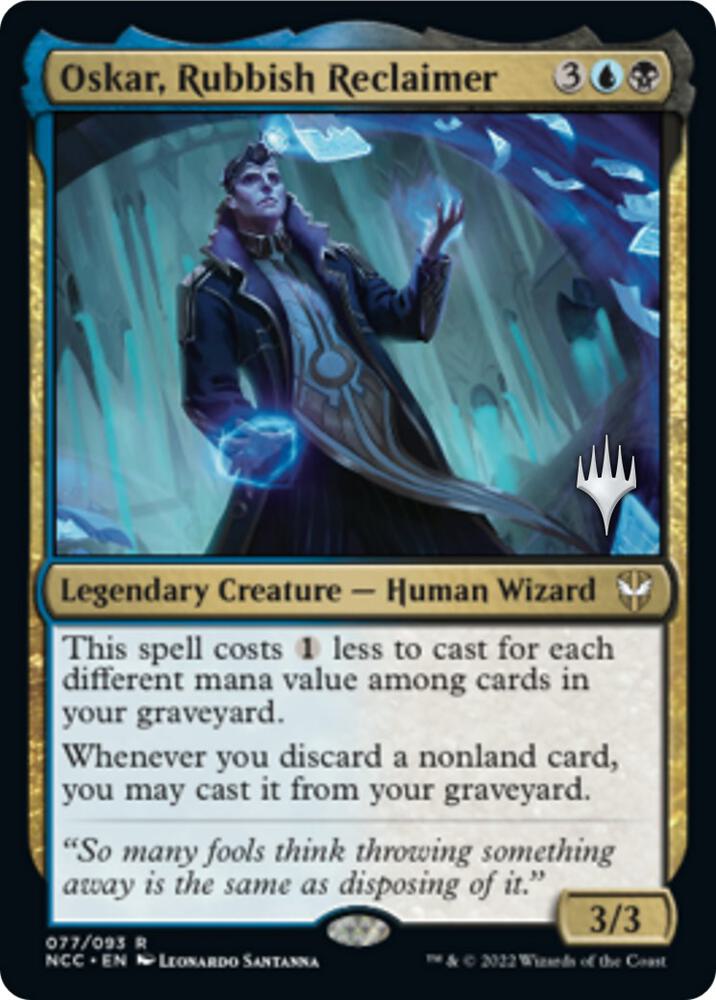 Oskar, Rubbish Reclaimer (Promo Pack) [Streets of New Capenna Commander Promos]