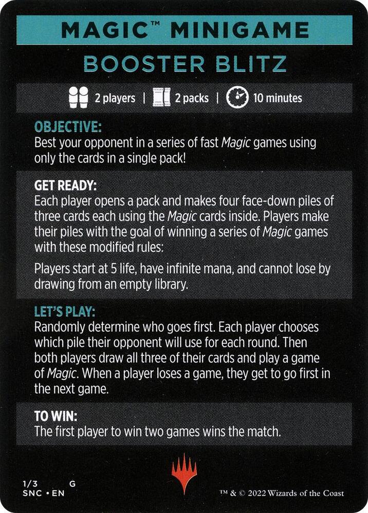 Booster Blitz (Magic Minigame) [Streets of New Capenna Minigame]