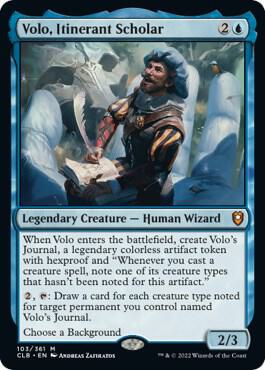 Volo, Itinerant Scholar [Commander Legends: Battle for Baldur's Gate]