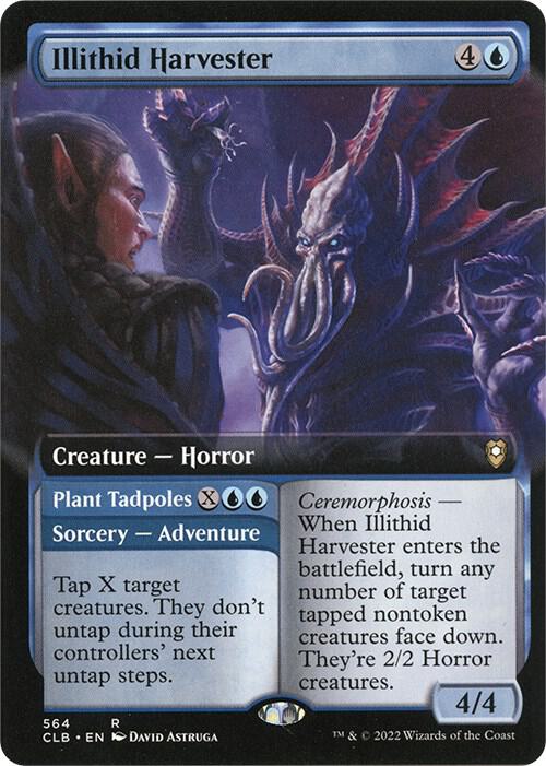 Illithid Harvester // Plant Tadpoles (Extended Art) [Commander Legends: Battle for Baldur's Gate]